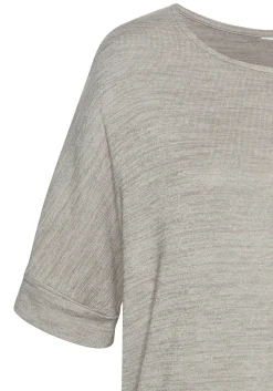 Strandmode|LASCANA Rundhalsshirt khaki
