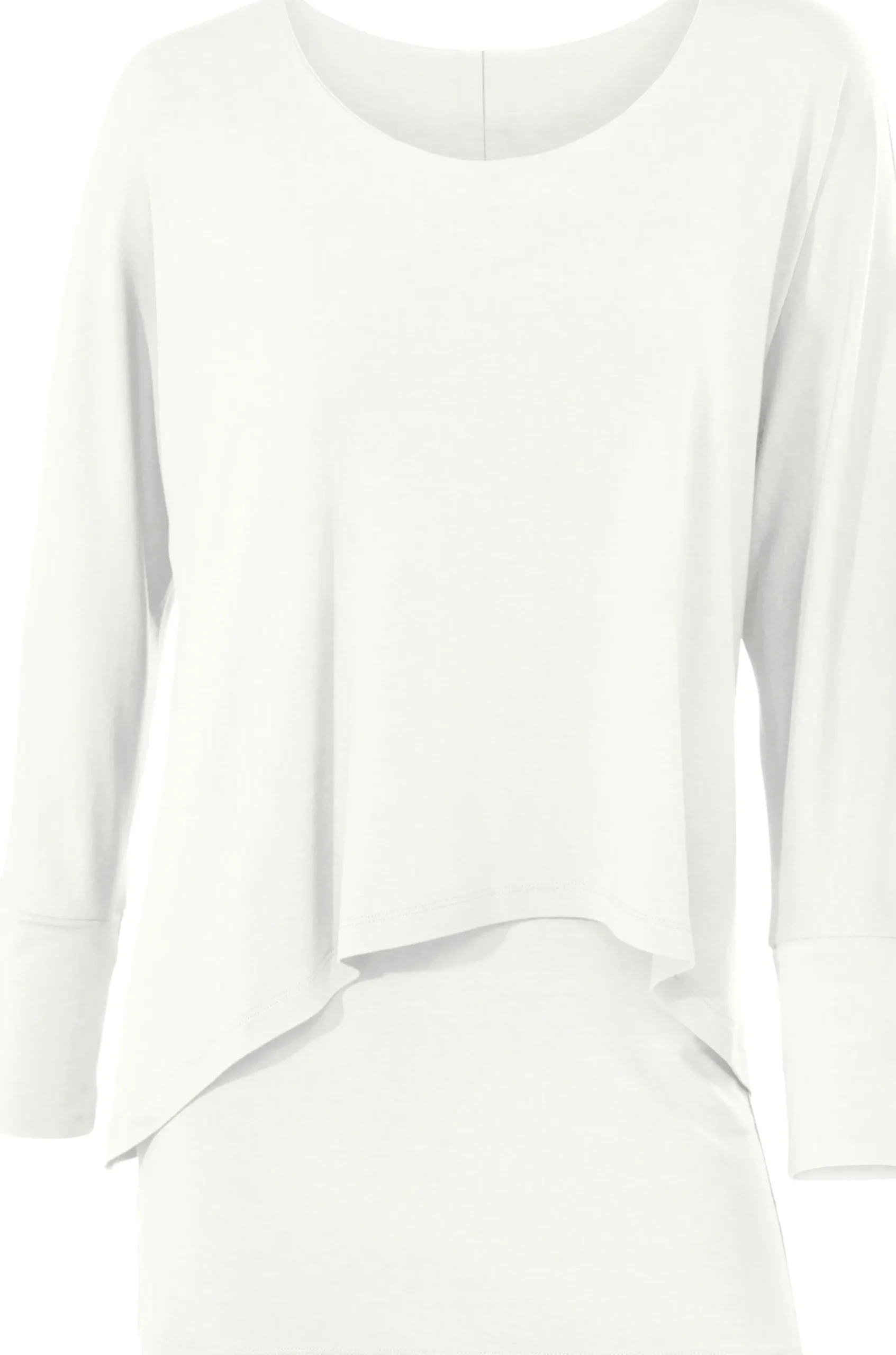 Shirts|heine Rundhalsshirt mit Fledermaus-Ärmeln creme