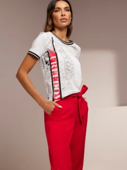 Shirts|heine Rundhalsshirt mit Print weiß