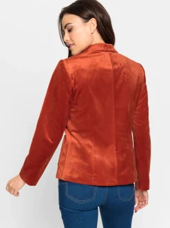 Blazer|heine Samtblazer rostrot