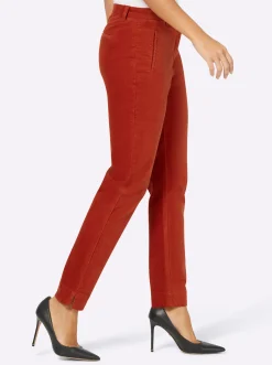 Hosen| Samthose rostrot
