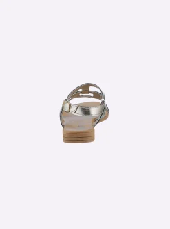 Sandalen & Sandaletten|heine Sandale hellgoldfarben