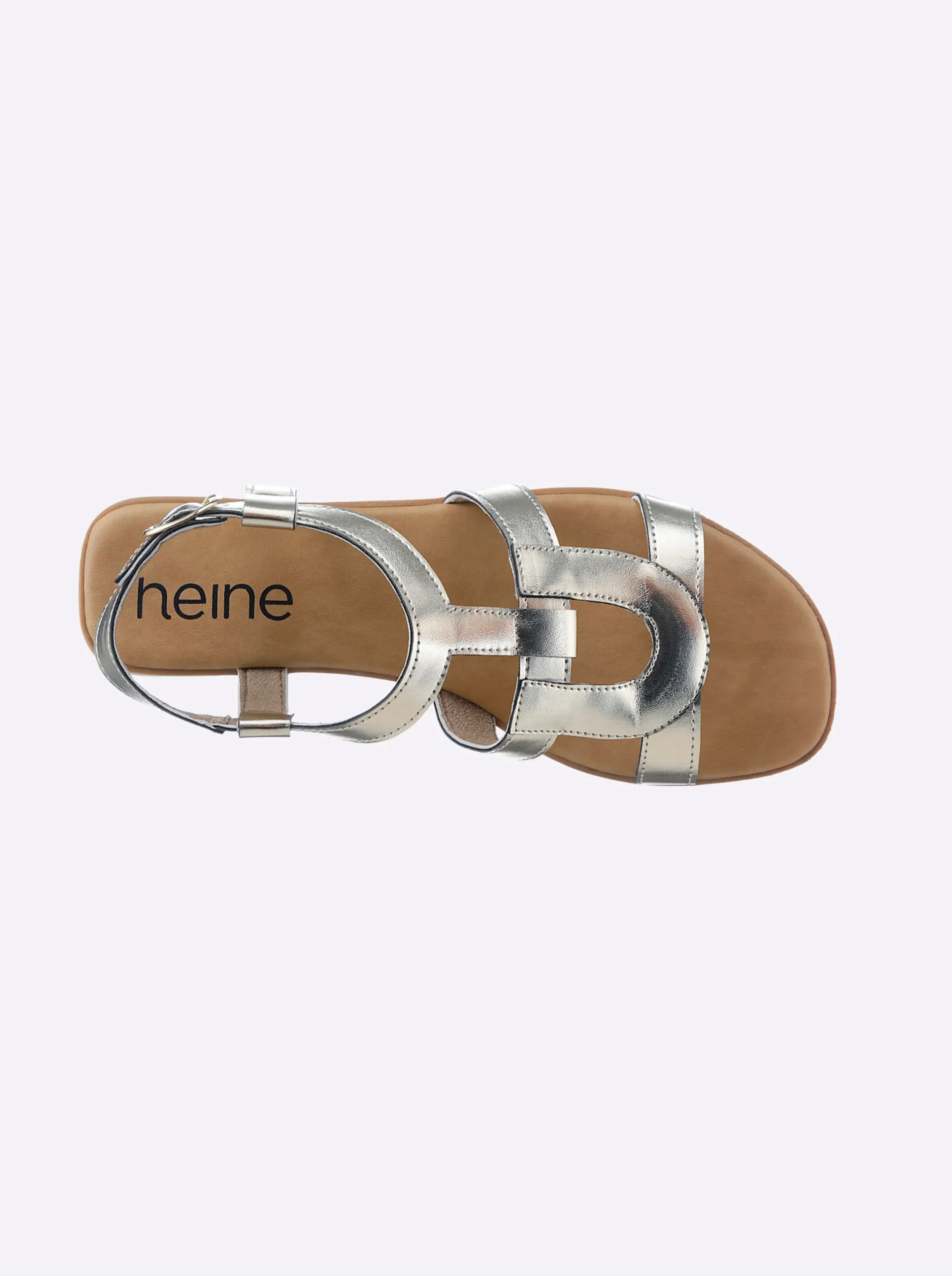 Sandalen & Sandaletten|heine Sandale hellgoldfarben
