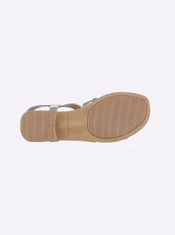 Sandalen & Sandaletten|heine Sandale hellgoldfarben