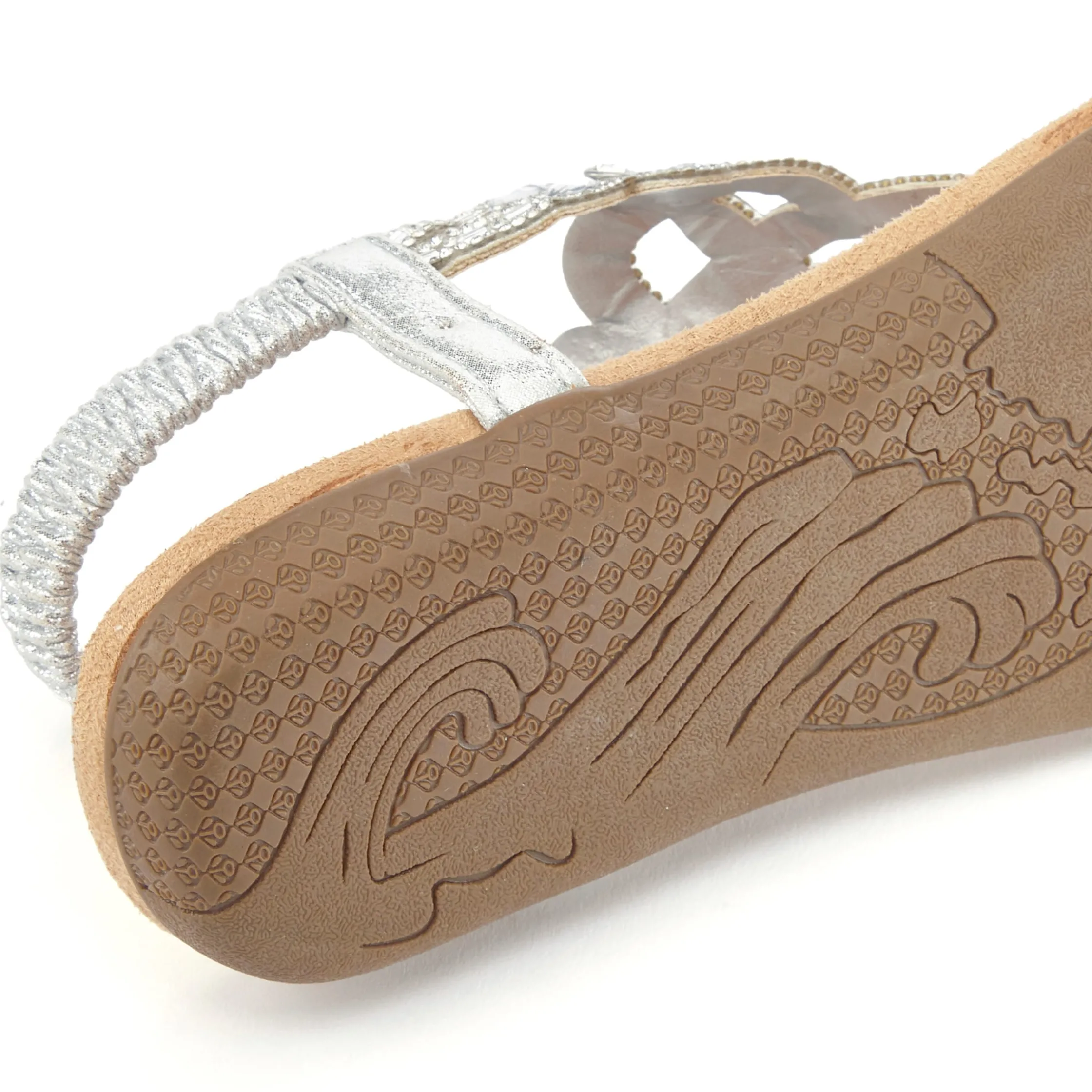 Sandalen & Sandaletten|Vivance Sandale silberfarben