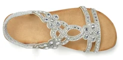 Sandalen & Sandaletten|Vivance Sandale silberfarben