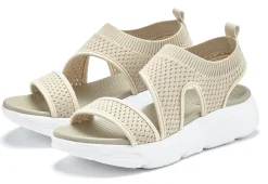 Sandalen & Sandaletten|LASCANA Sandale beige