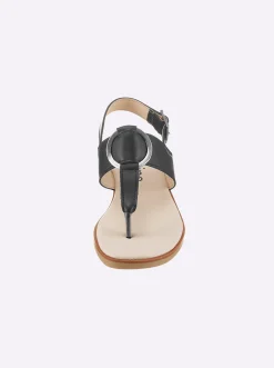 Zehentrenner|Sandalen & Sandaletten|heine Sandale schwarz