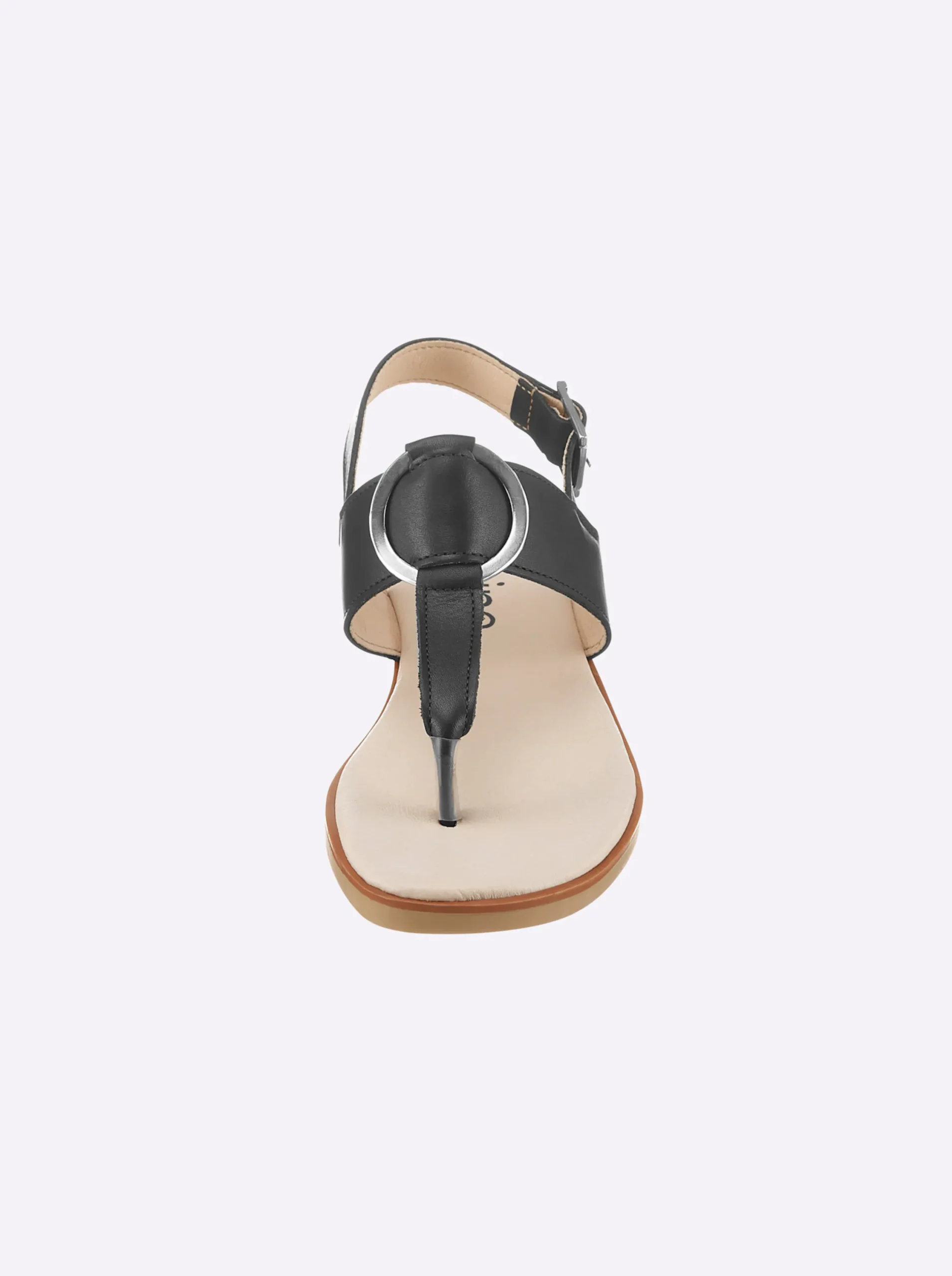 Zehentrenner|Sandalen & Sandaletten|heine Sandale schwarz