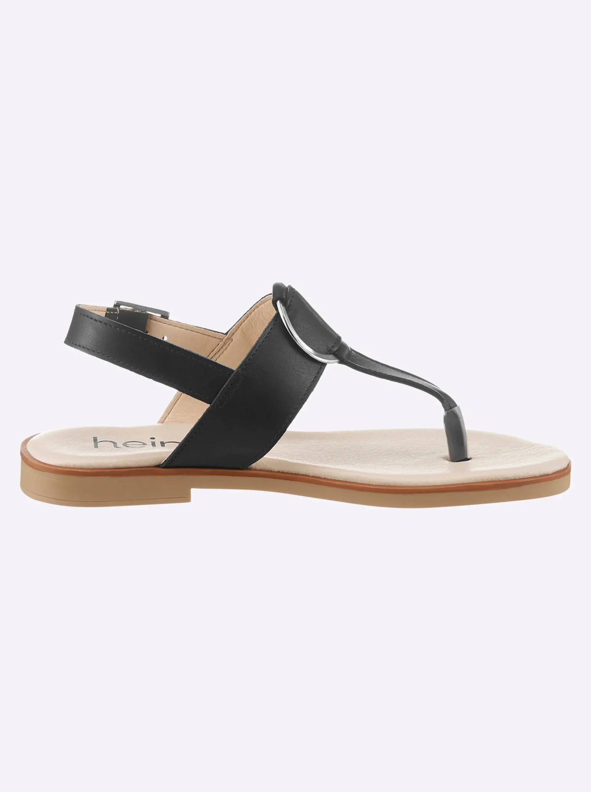 Zehentrenner|Sandalen & Sandaletten|heine Sandale schwarz