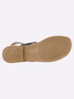 Zehentrenner|Sandalen & Sandaletten|heine Sandale schwarz