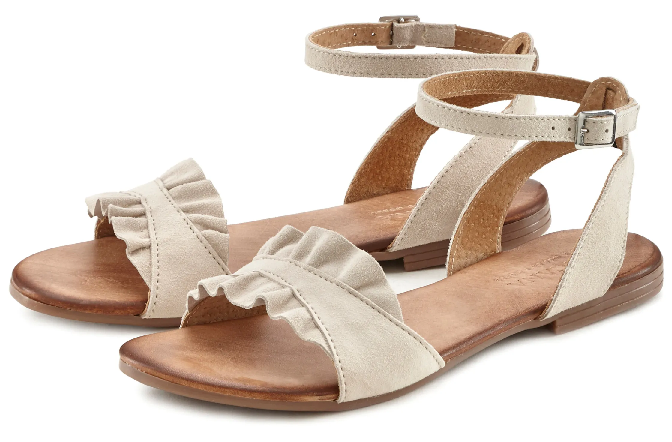 Sandalen & Sandaletten|LASCANA Sandale beige