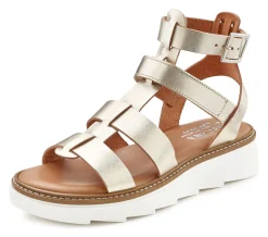 Sandalen & Sandaletten|LASCANA Sandale goldfarben