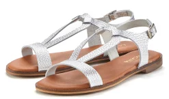 Sandalen & Sandaletten|LASCANA Sandale silberfarben