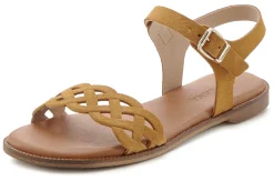 Sandalen & Sandaletten|LASCANA Sandale hellbraun