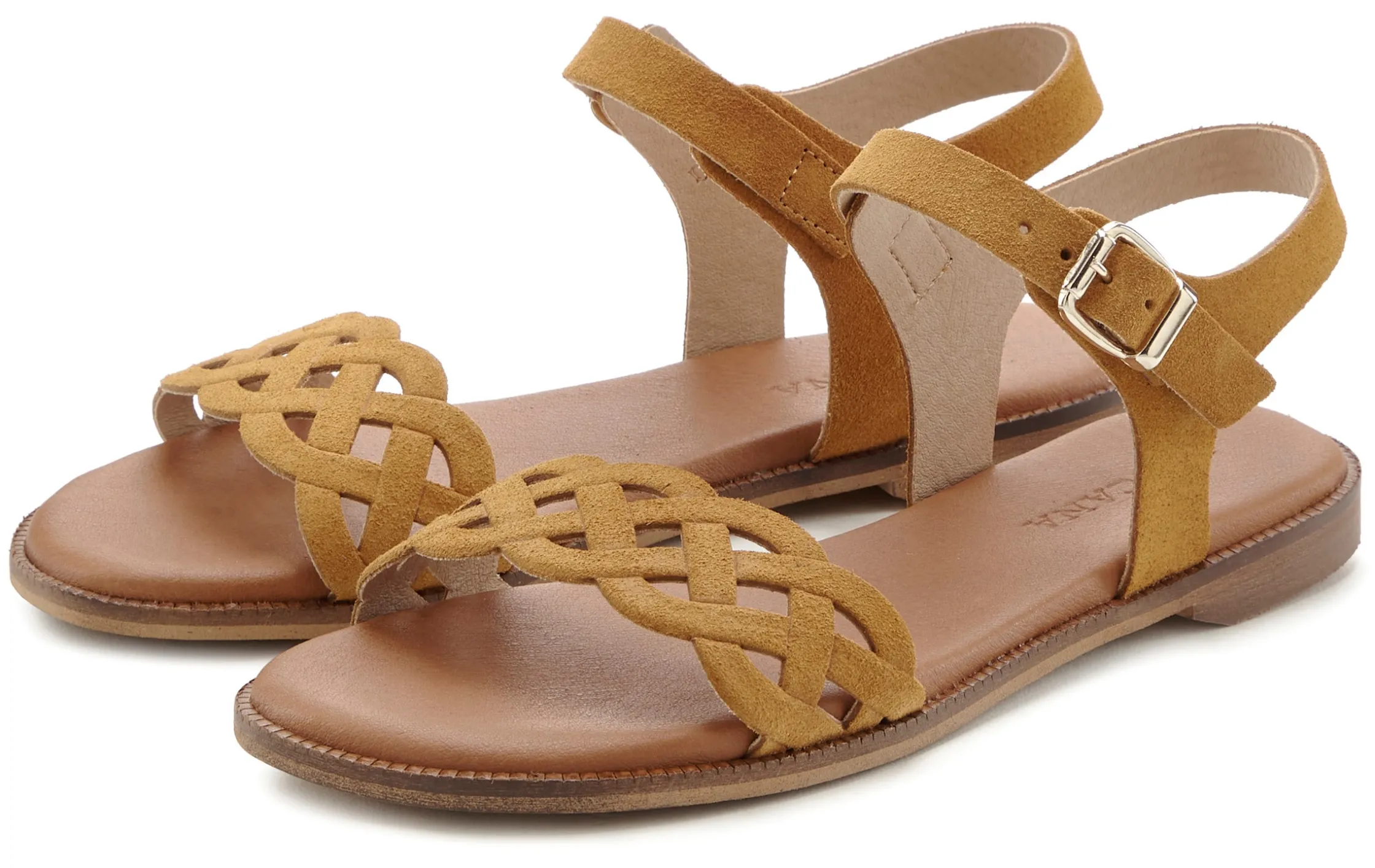 Sandalen & Sandaletten|LASCANA Sandale hellbraun