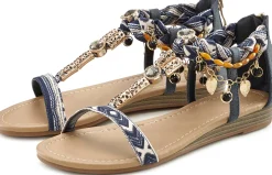 Sandalen & Sandaletten|LASCANA Sandale blau