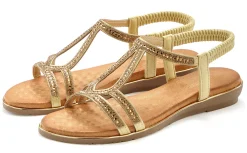 Sandalen & Sandaletten|Vivance Sandale goldfarben