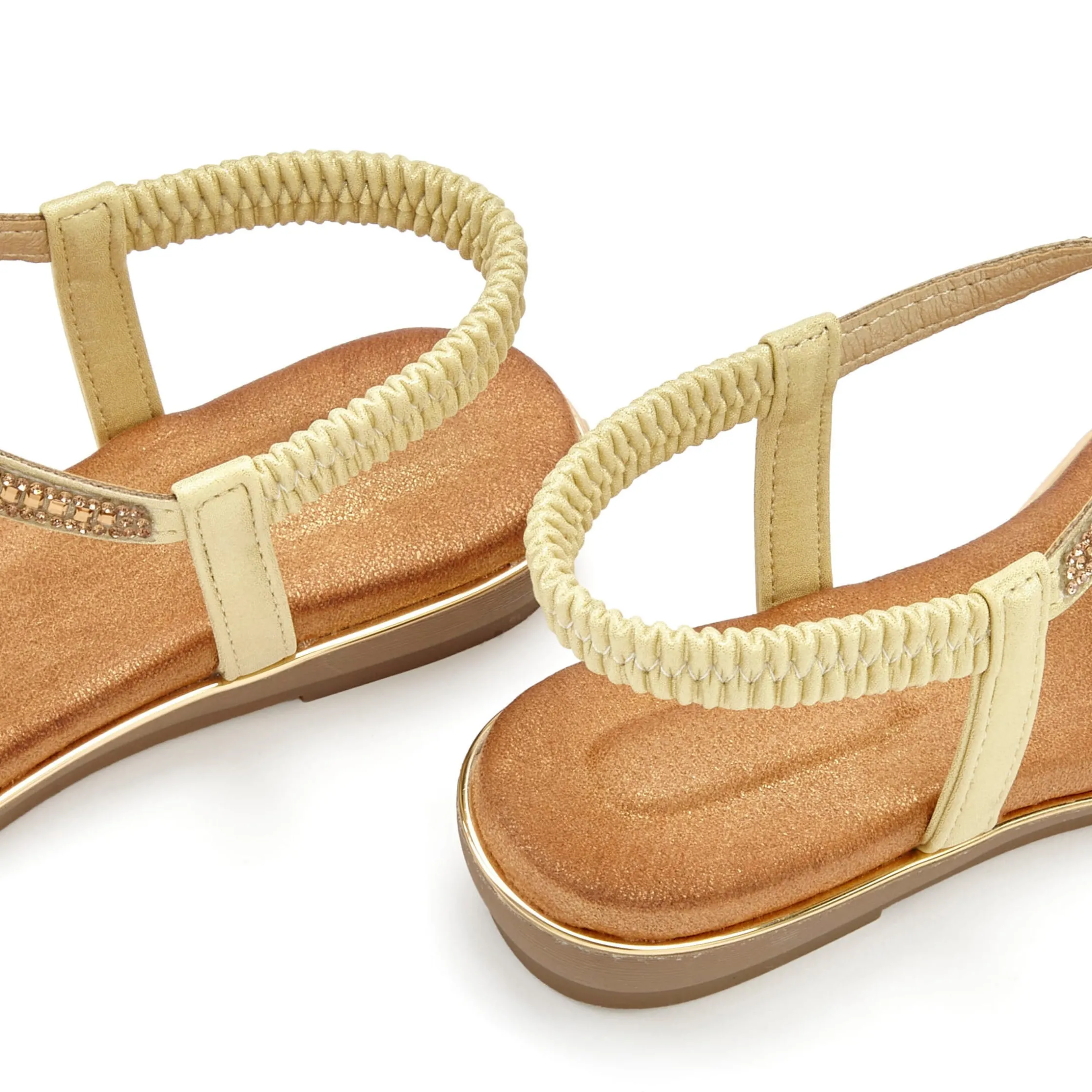 Sandalen & Sandaletten|Vivance Sandale goldfarben