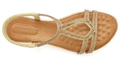 Sandalen & Sandaletten|Vivance Sandale goldfarben