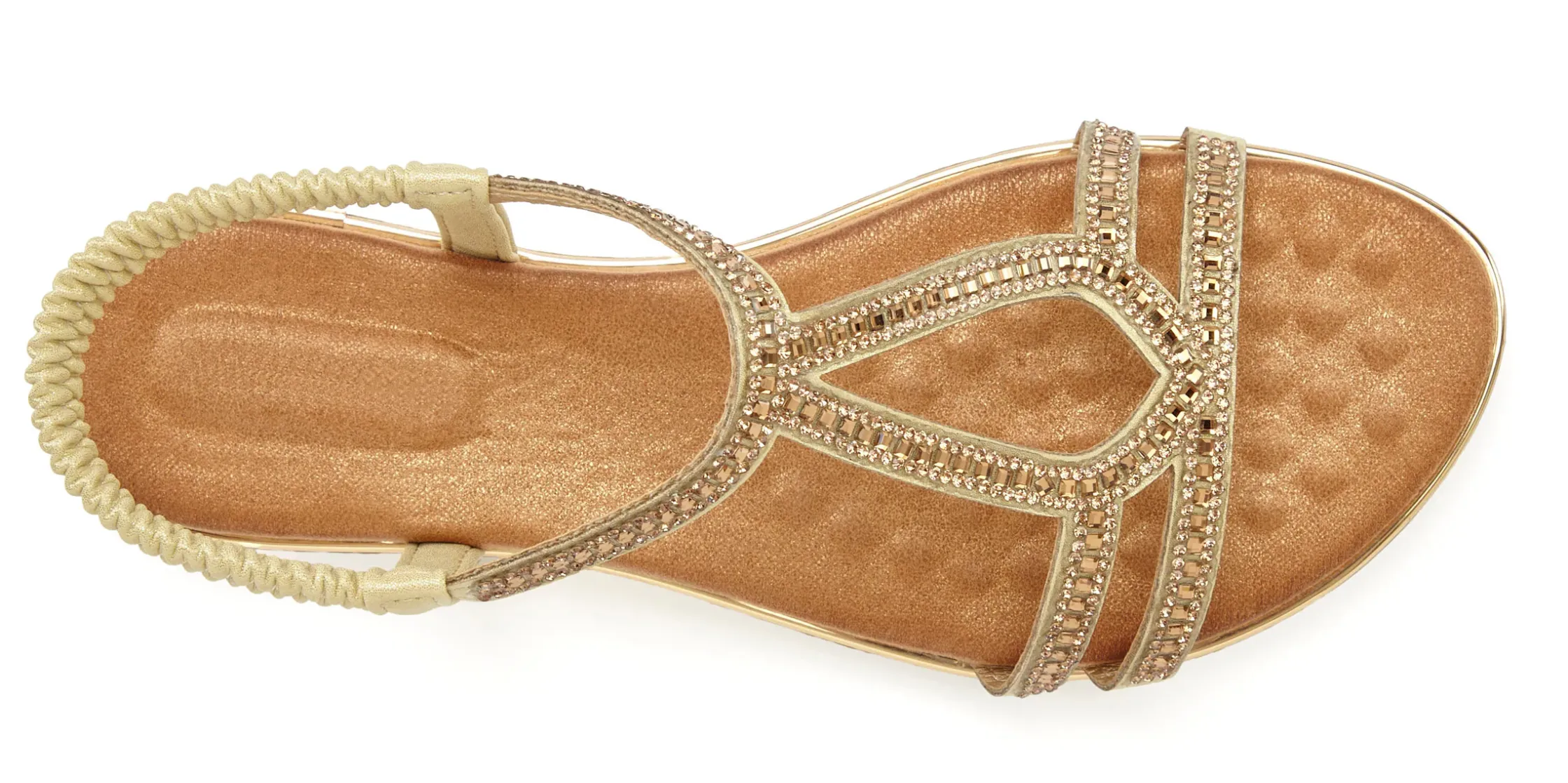Sandalen & Sandaletten|Vivance Sandale goldfarben