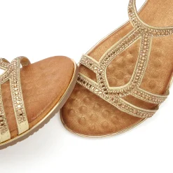 Sandalen & Sandaletten|Vivance Sandale goldfarben