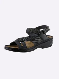 Sandalen & Sandaletten|Dr. Feet Sandale schwarz