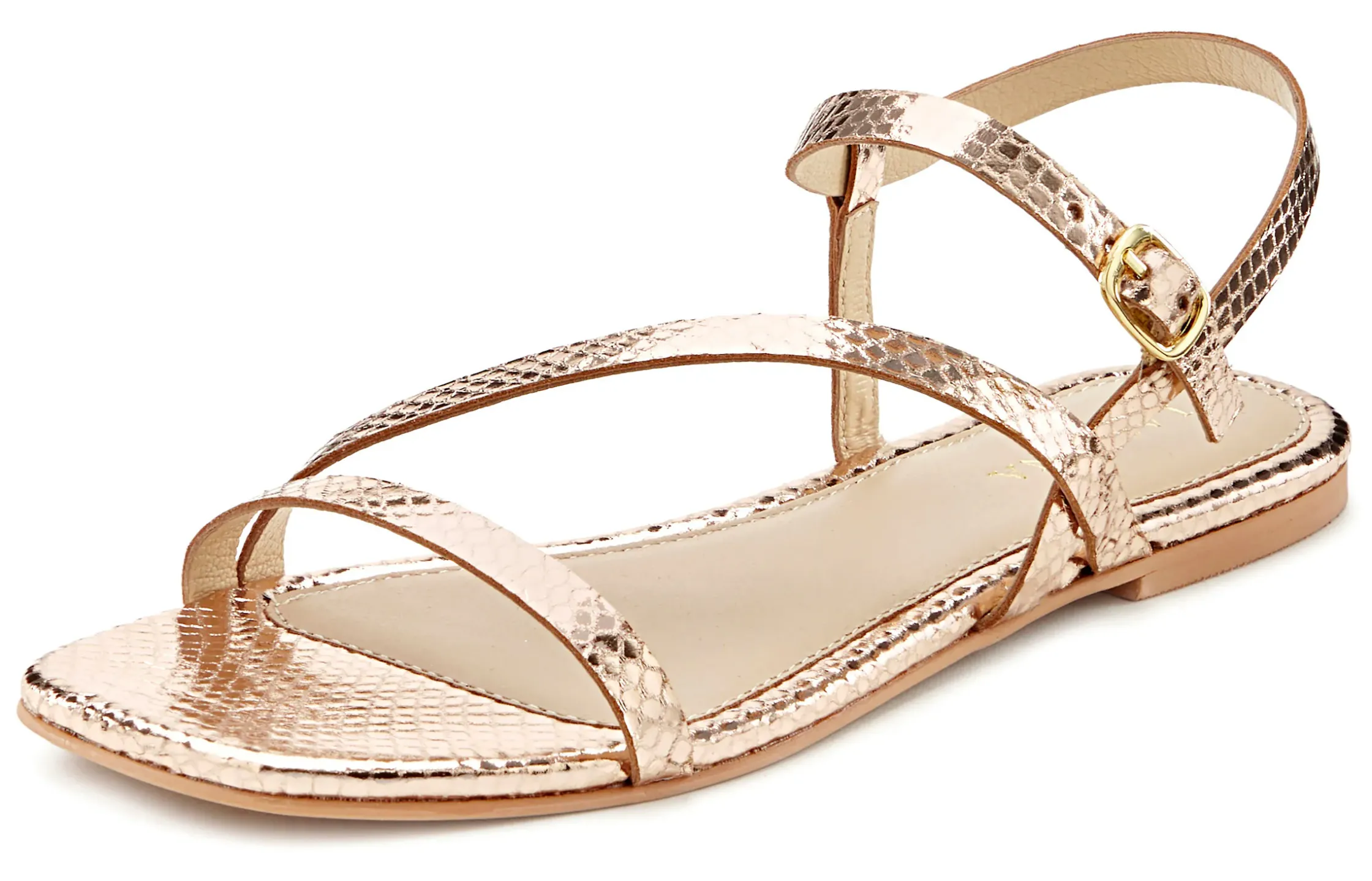 Sandalen & Sandaletten|LASCANA Sandale goldfarben