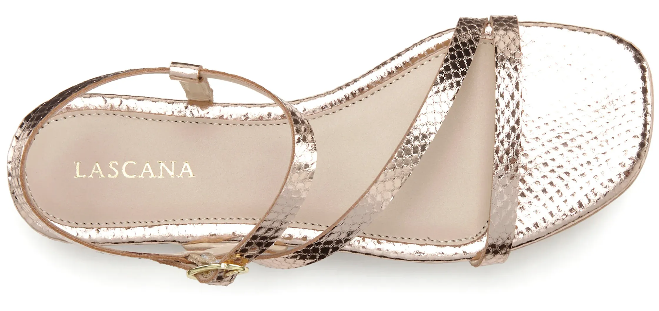 Sandalen & Sandaletten|LASCANA Sandale goldfarben
