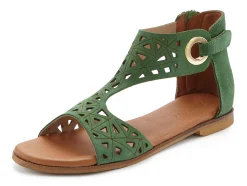Sandalen & Sandaletten|LASCANA Sandale grün
