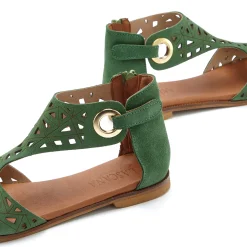 Sandalen & Sandaletten|LASCANA Sandale grün