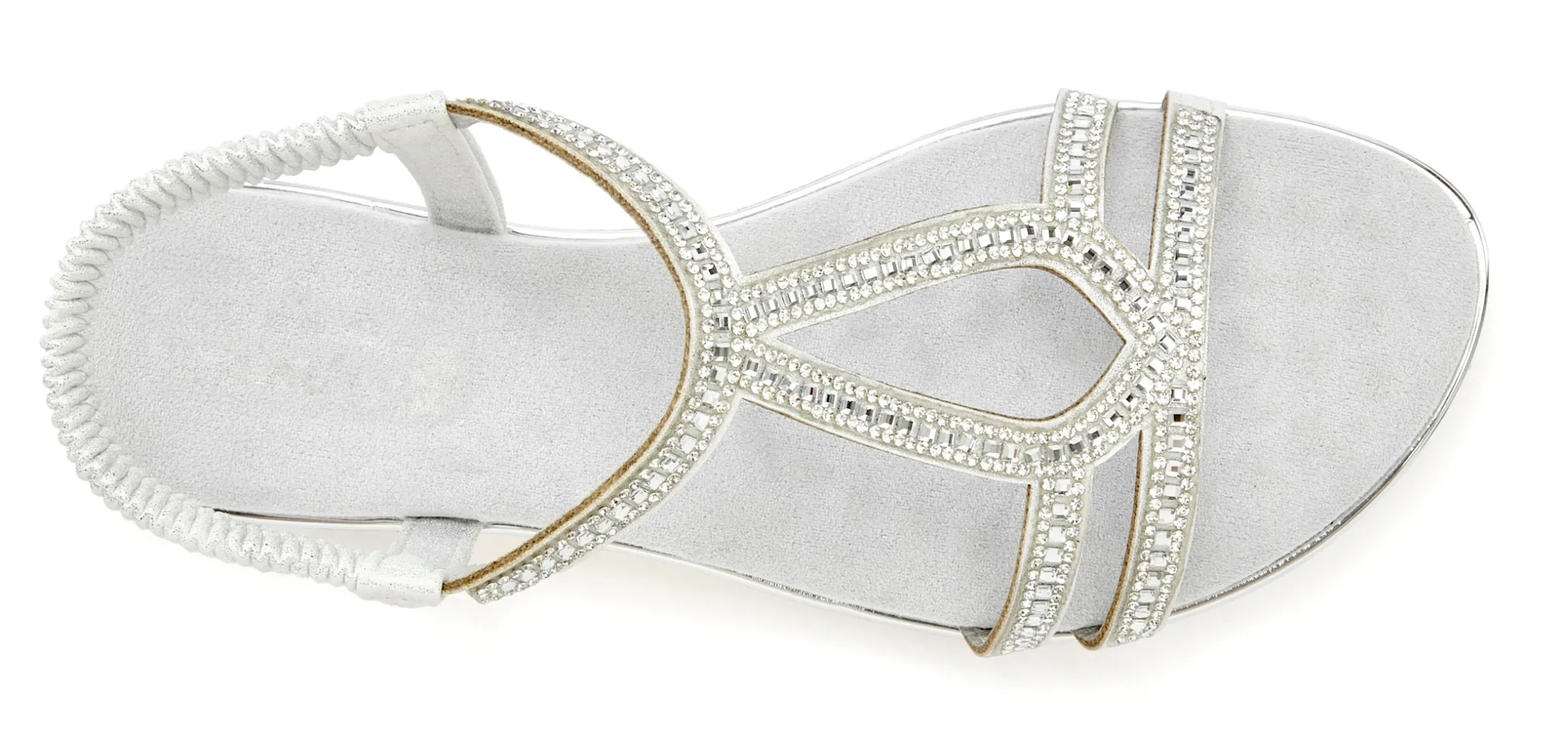 Sandalen & Sandaletten|Vivance Sandale silberfarben