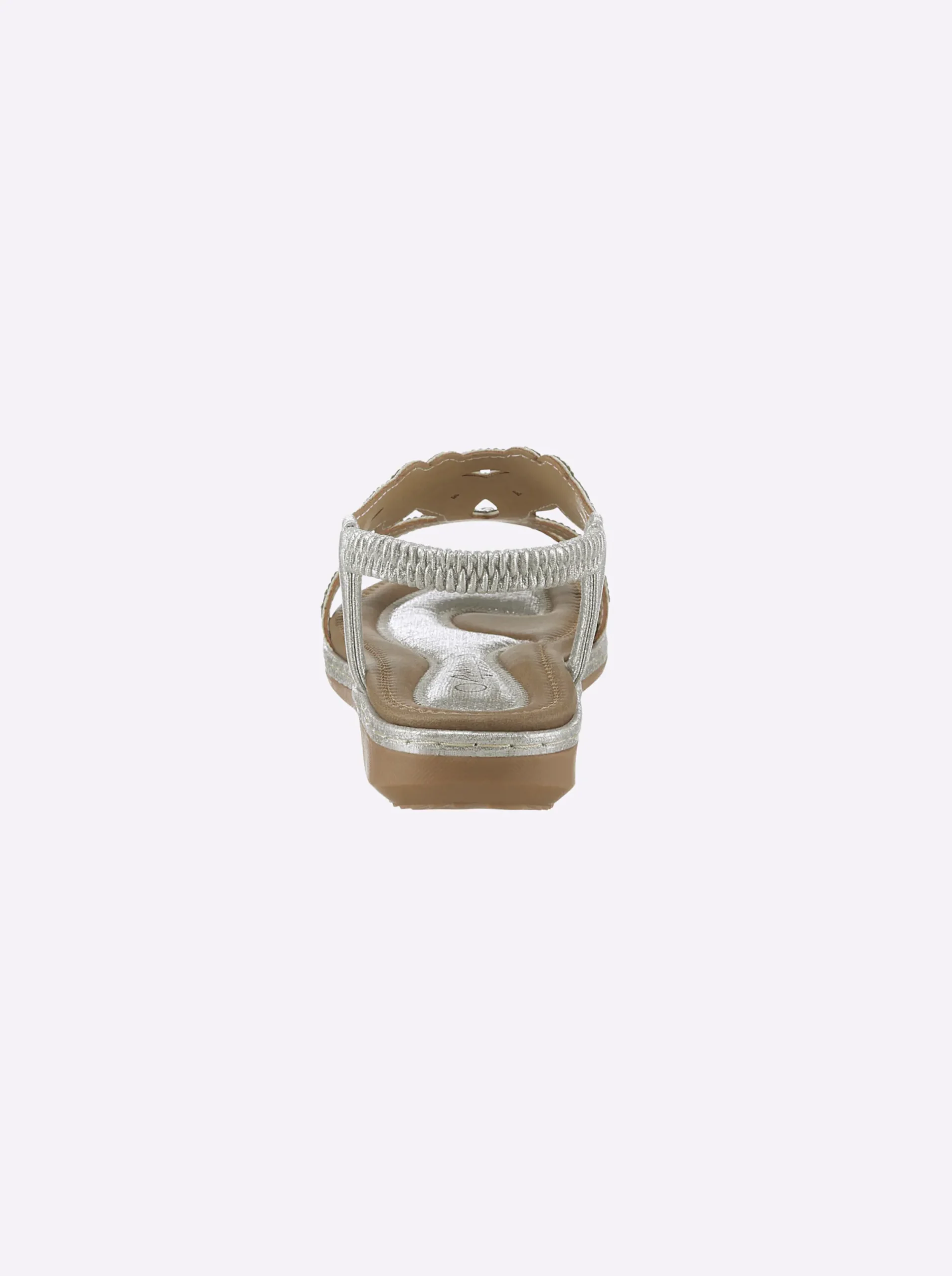 Sandalen & Sandaletten|Andrea Conti Sandale silberfarben