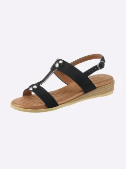 Sandalen & Sandaletten|heine Sandale schwarz