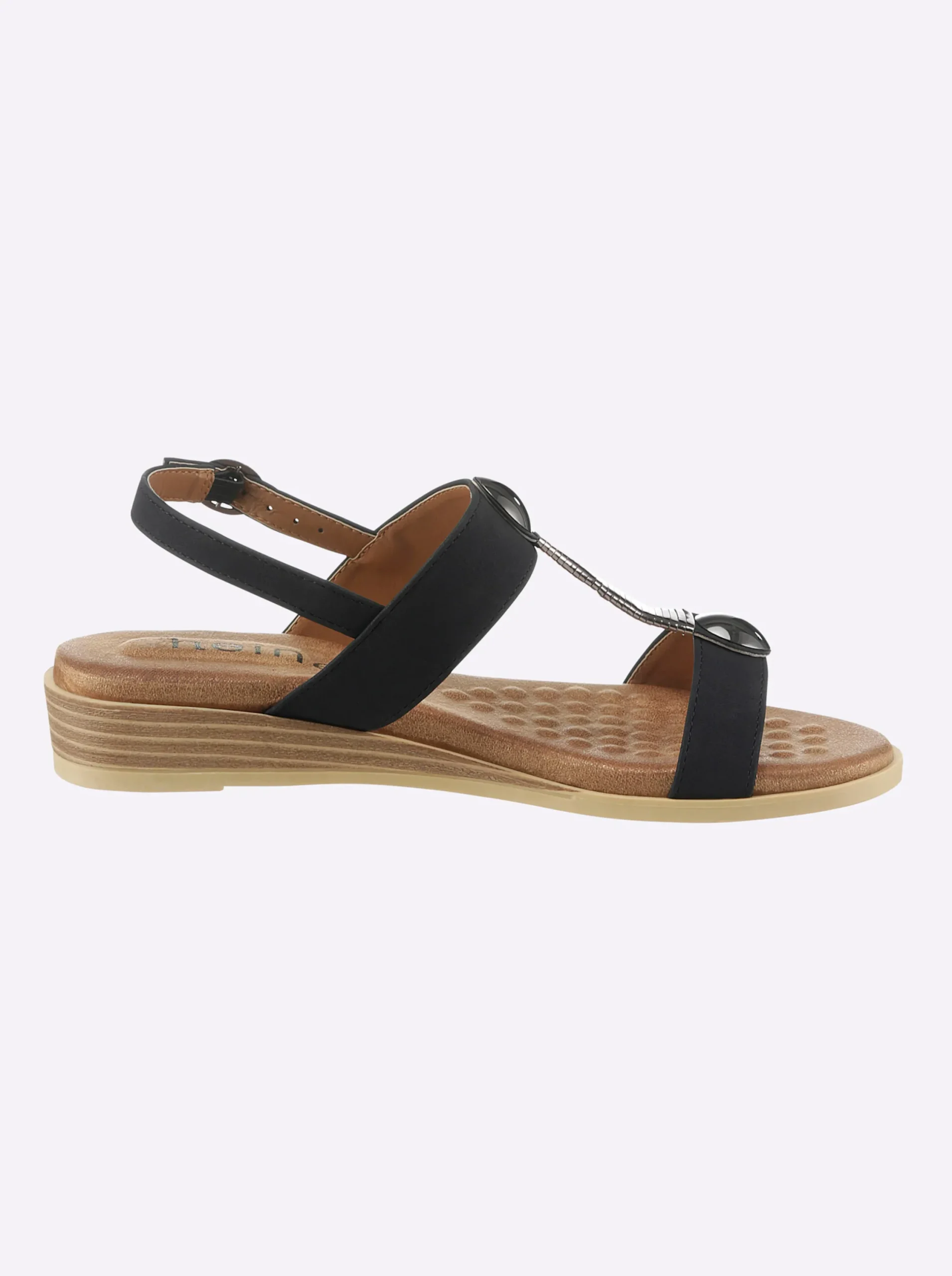Sandalen & Sandaletten|heine Sandale schwarz