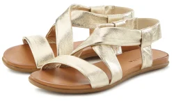 Sandalen & Sandaletten|LASCANA Sandale goldfarben