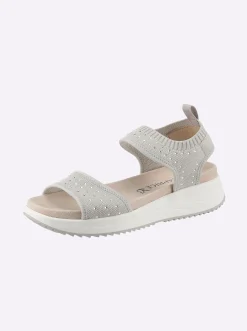 Sandalen & Sandaletten|Caprice Sandale hellgrau