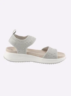 Sandalen & Sandaletten|Caprice Sandale hellgrau