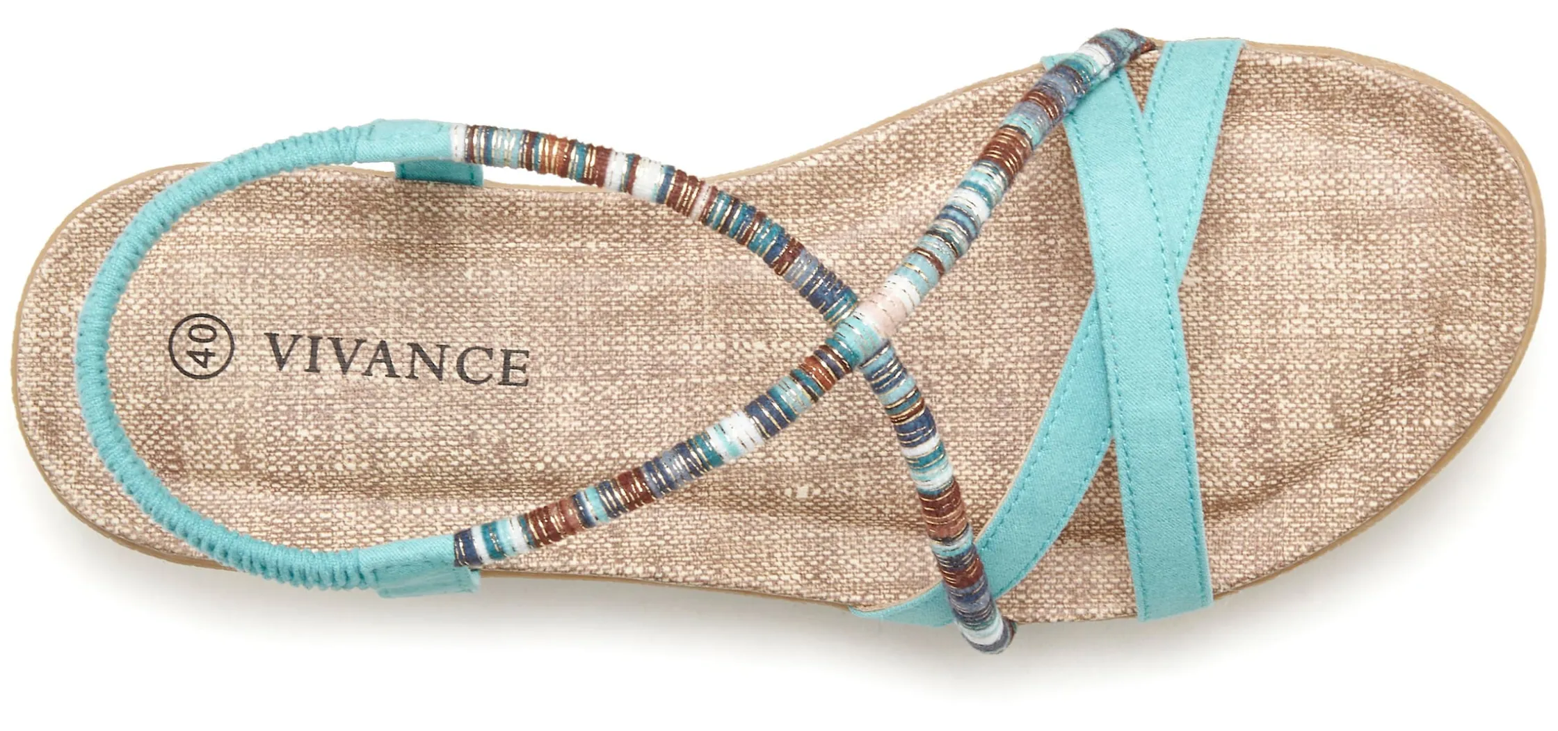 Sandalen & Sandaletten|Vivance Sandale türkis