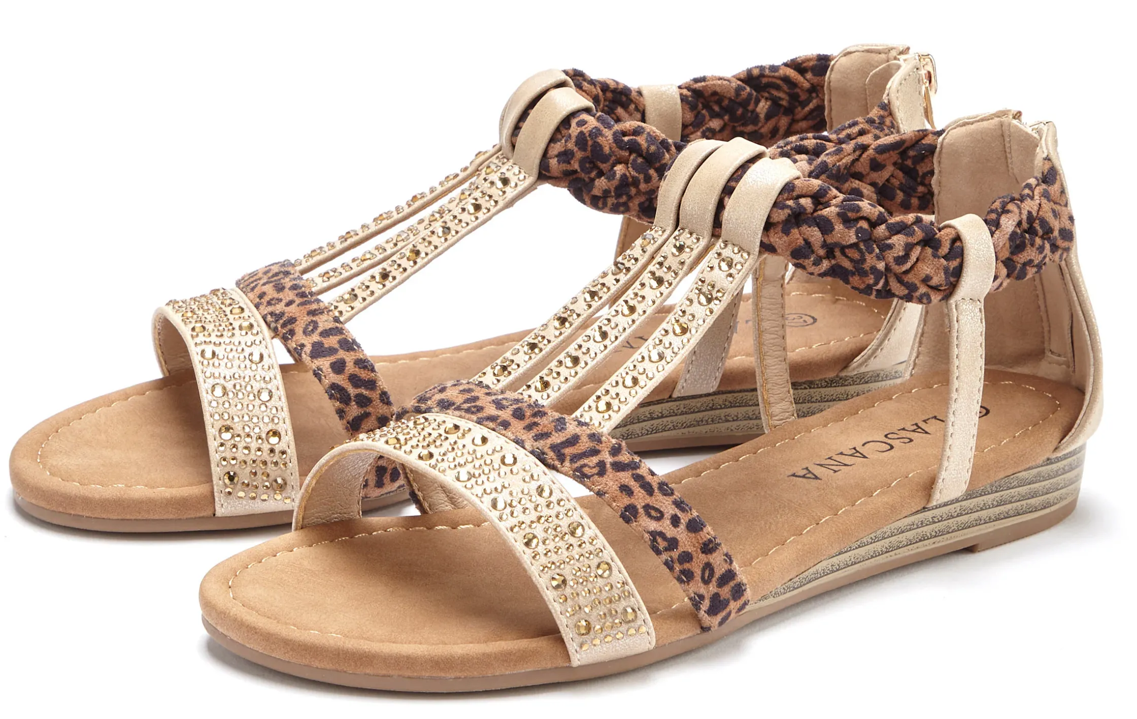 Sandalen & Sandaletten|LASCANA Sandale beige-braun