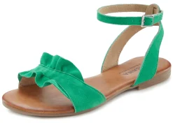 Sandalen & Sandaletten|LASCANA Sandale grün