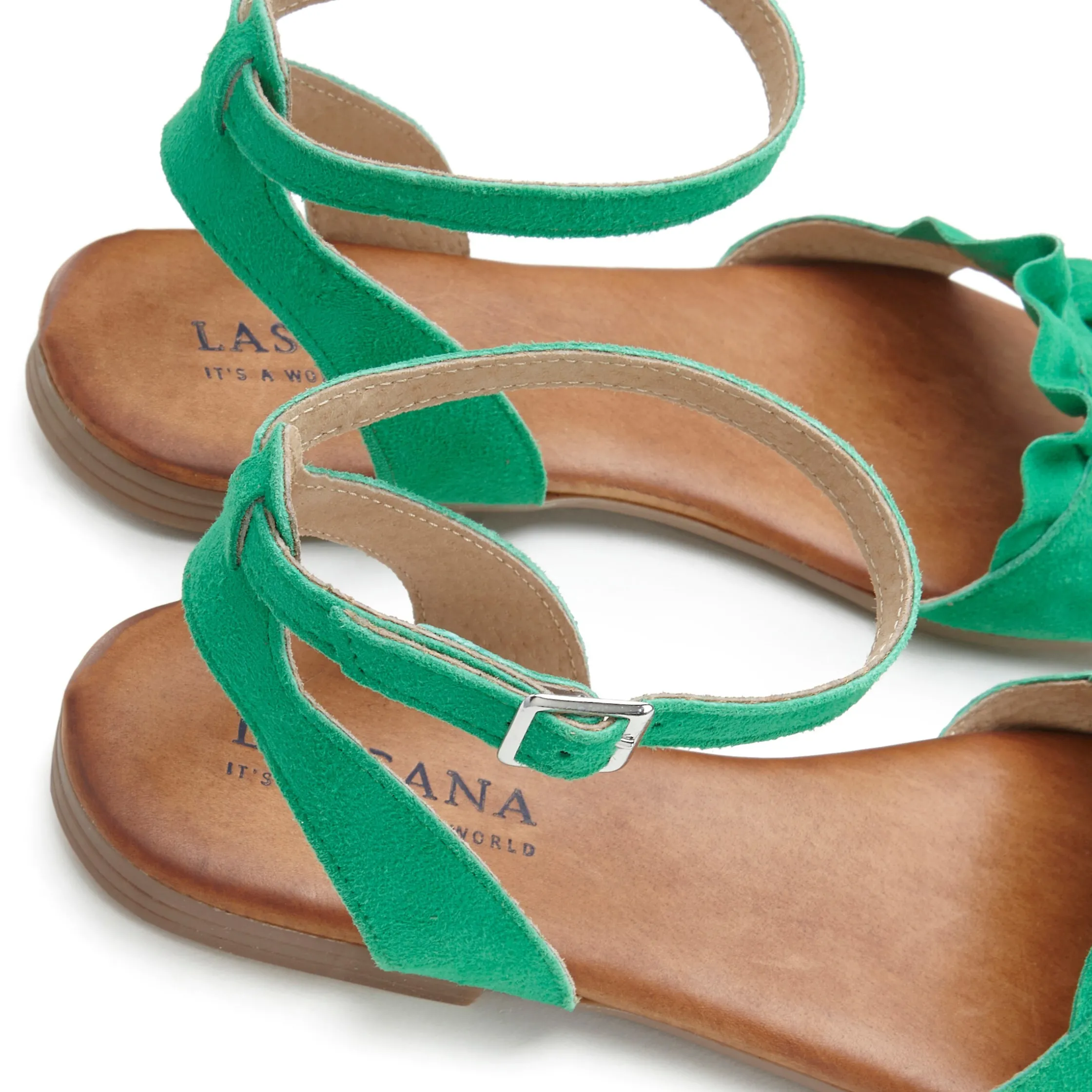 Sandalen & Sandaletten|LASCANA Sandale grün