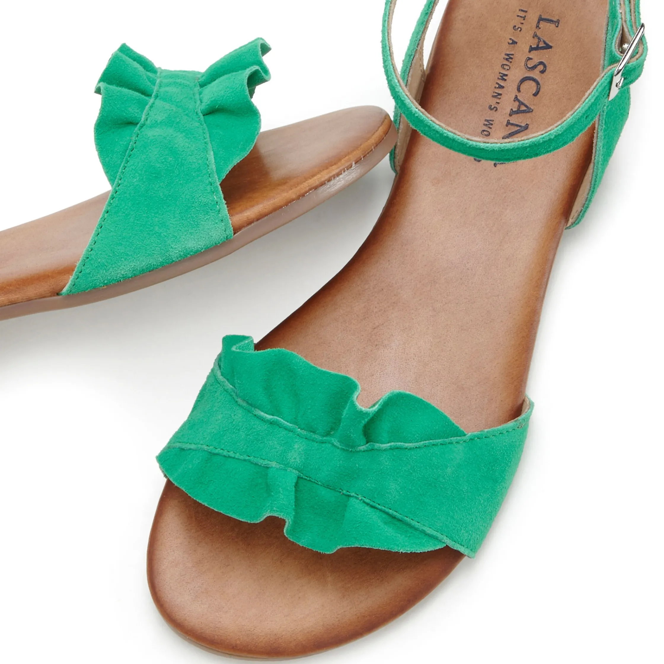 Sandalen & Sandaletten|LASCANA Sandale grün