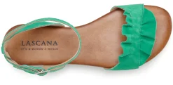Sandalen & Sandaletten|LASCANA Sandale grün
