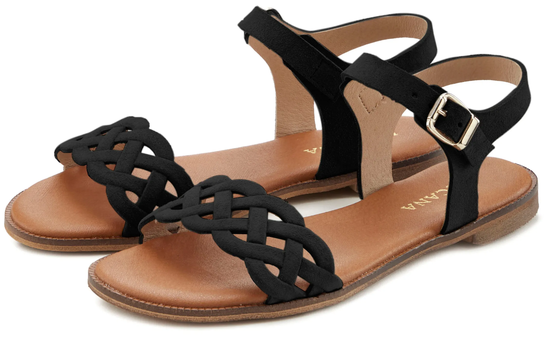 Sandalen & Sandaletten|LASCANA Sandale schwarz