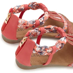 Sandalen & Sandaletten|LASCANA Sandale rot
