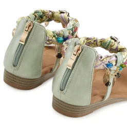 Sandalen & Sandaletten|LASCANA Sandale grün