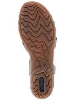 Sandalen & Sandaletten|Remonte Sandale für den schlanken Fuß mittelblau