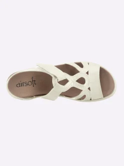 Sandalen & Sandaletten|airsoft comfort+ Sandale für kräftige Füße ecru