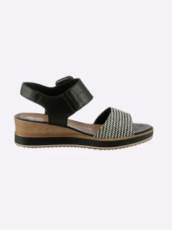 Sandalen & Sandaletten|Remonte Sandale für schmale Füße schwarz